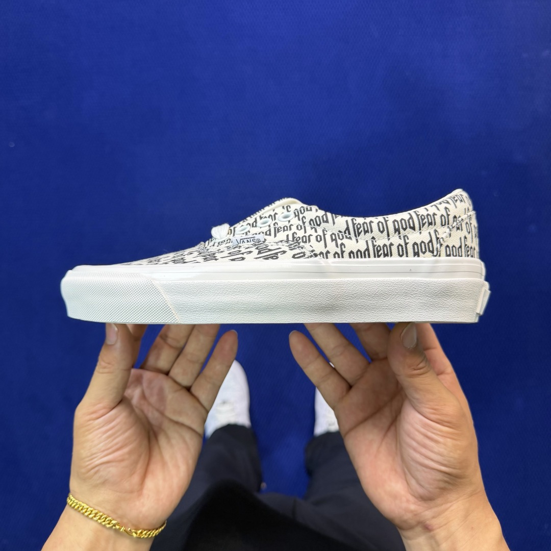 虎扑版！Vans Era 95 Dx 低帮 5-28FOG联名满印字母纯原级别外贸订单！万斯经典 硫化帆