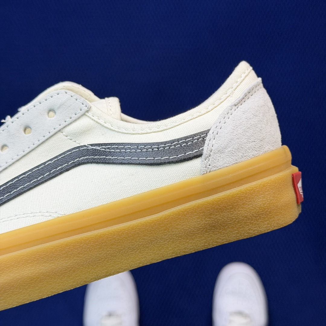 虎扑版！Vans Style 36 低帮 5-09焦糖奶油纯原级别外贸订单！万斯经典 硫化帆布板鞋正品海