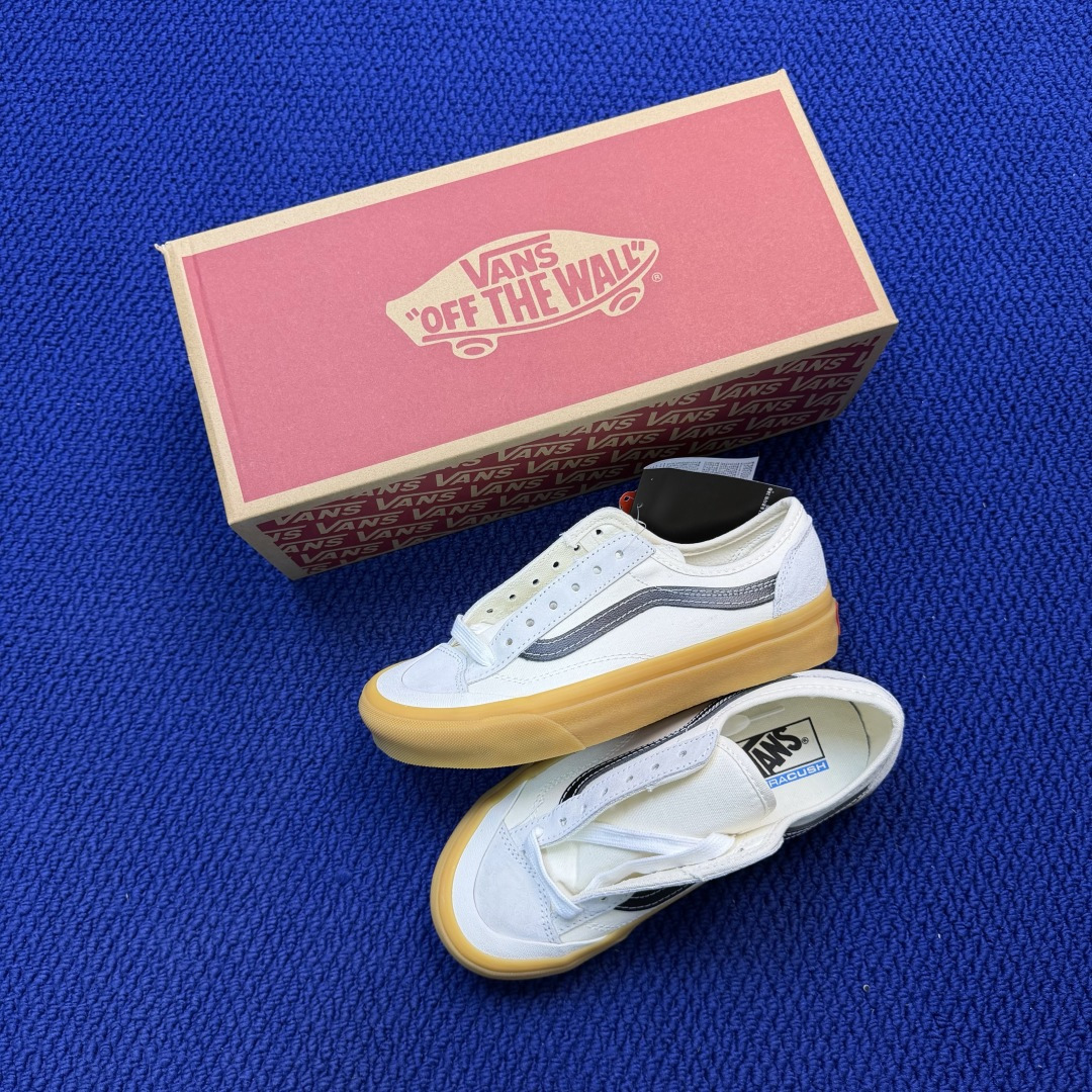 虎扑版！Vans Style 36 低帮 5-09焦糖奶油纯原级别外贸订单！万斯经典 硫化帆布板鞋正品海