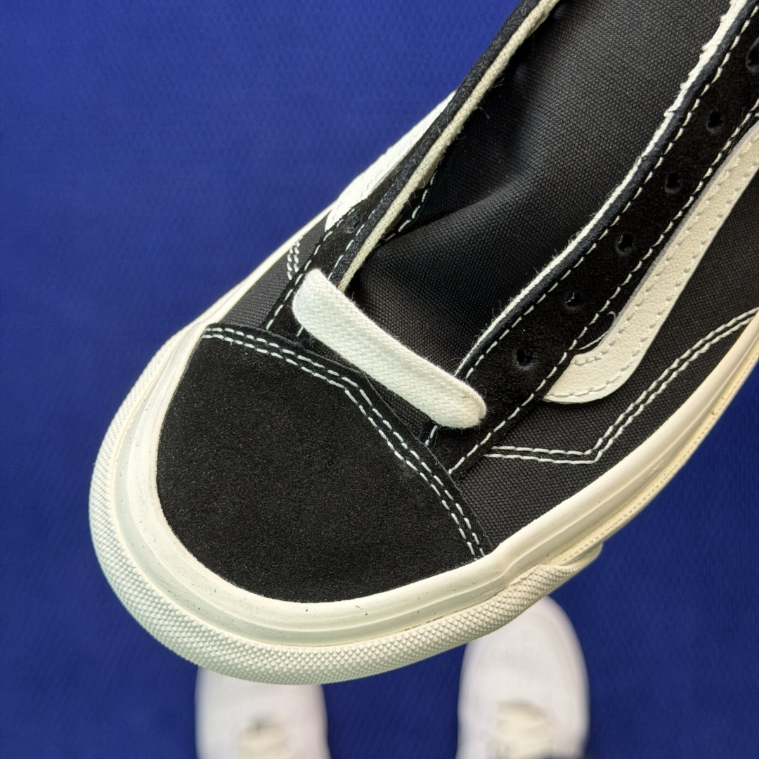 虎扑版！Vans Style 36 低帮 125V纯原级别外贸订单！万斯经典 硫化帆布板鞋正品海鸥线 鞋
