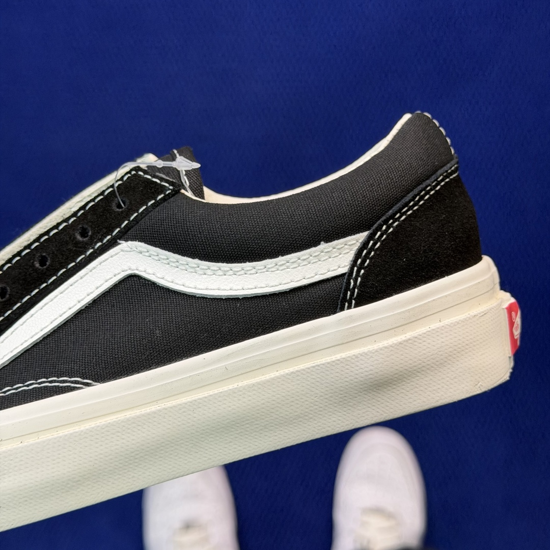 虎扑版！Vans Style 36 低帮 125V纯原级别外贸订单！万斯经典 硫化帆布板鞋正品海鸥线 鞋