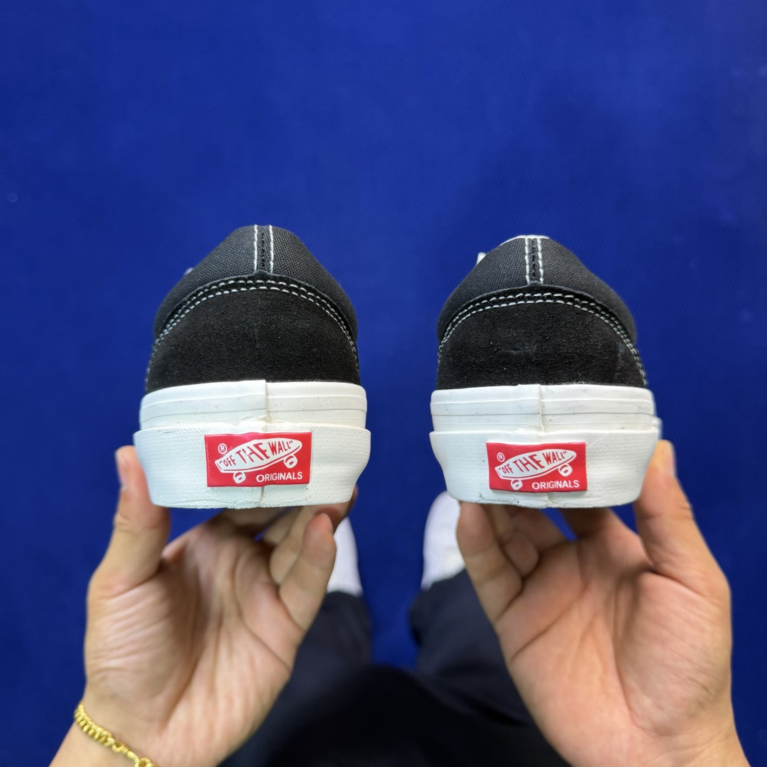 虎扑版！Vans Style 36 低帮 125V纯原级别外贸订单！万斯经典 硫化帆布板鞋正品海鸥线 鞋