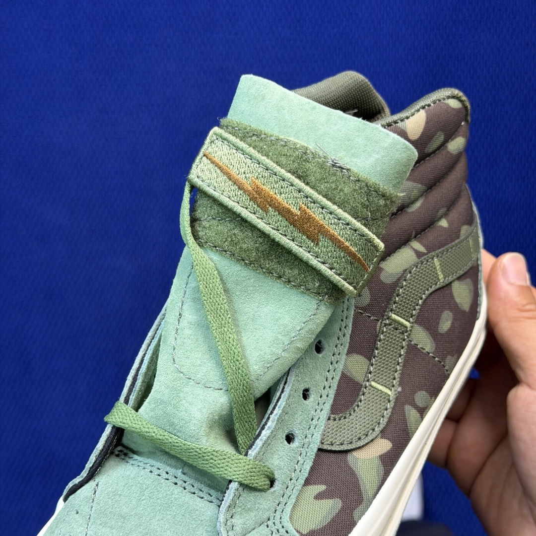 虎扑版！Vans Sk8-Hi 高帮 118VNotchback联名核战危机迷彩军绿纯原级别外贸订单！万