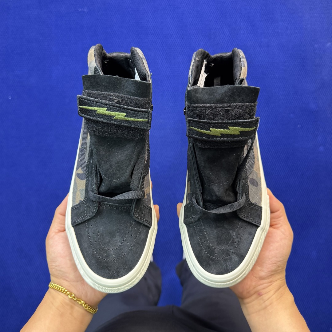 虎扑版！Vans Sk8-Hi 高帮 116VNotchback联名核战危机迷彩黑纯原级别外贸订单！万斯