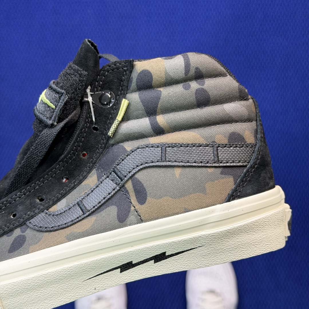 虎扑版！Vans Sk8-Hi 高帮 116VNotchback联名核战危机迷彩黑纯原级别外贸订单！万斯