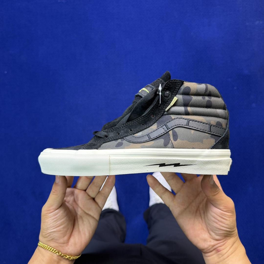 虎扑版！Vans Sk8-Hi 高帮 116VNotchback联名核战危机迷彩黑纯原级别外贸订单！万斯
