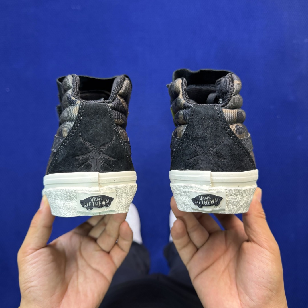 虎扑版！Vans Sk8-Hi 高帮 116VNotchback联名核战危机迷彩黑纯原级别外贸订单！万斯