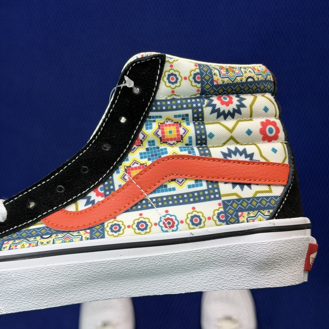 虎扑版！Vans Sk8-Hi 高帮 5-11纯原级别外贸订单！万斯经典 硫化帆布板鞋正品海鸥线 鞋头包