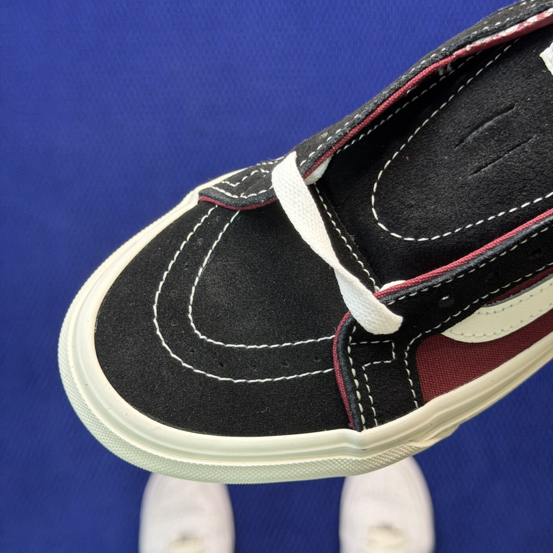 虎扑版！Vans Sk8-Mid 中帮 038V纯原级别外贸订单！万斯经典 硫化帆布板鞋正品海鸥线 鞋头