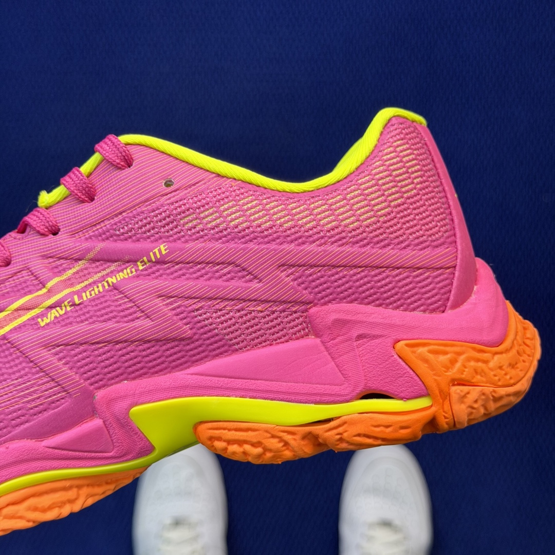 外贸爆款 Mizuno Wave Lightning ELITE 排球鞋 共4色！货号：V1GA 霓虹橙