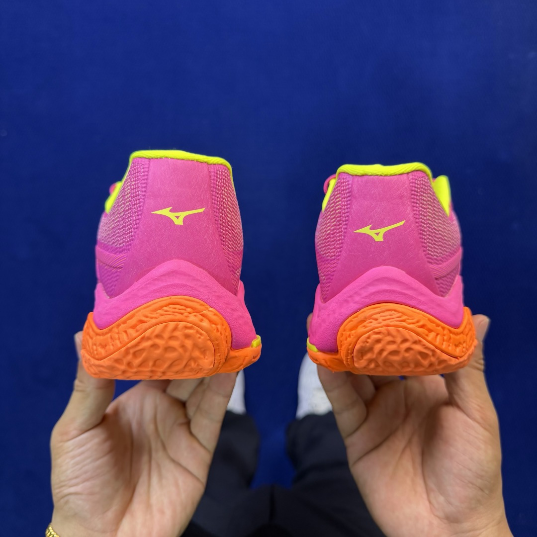 外贸爆款 Mizuno Wave Lightning ELITE 排球鞋 共4色！货号：V1GA 霓虹橙