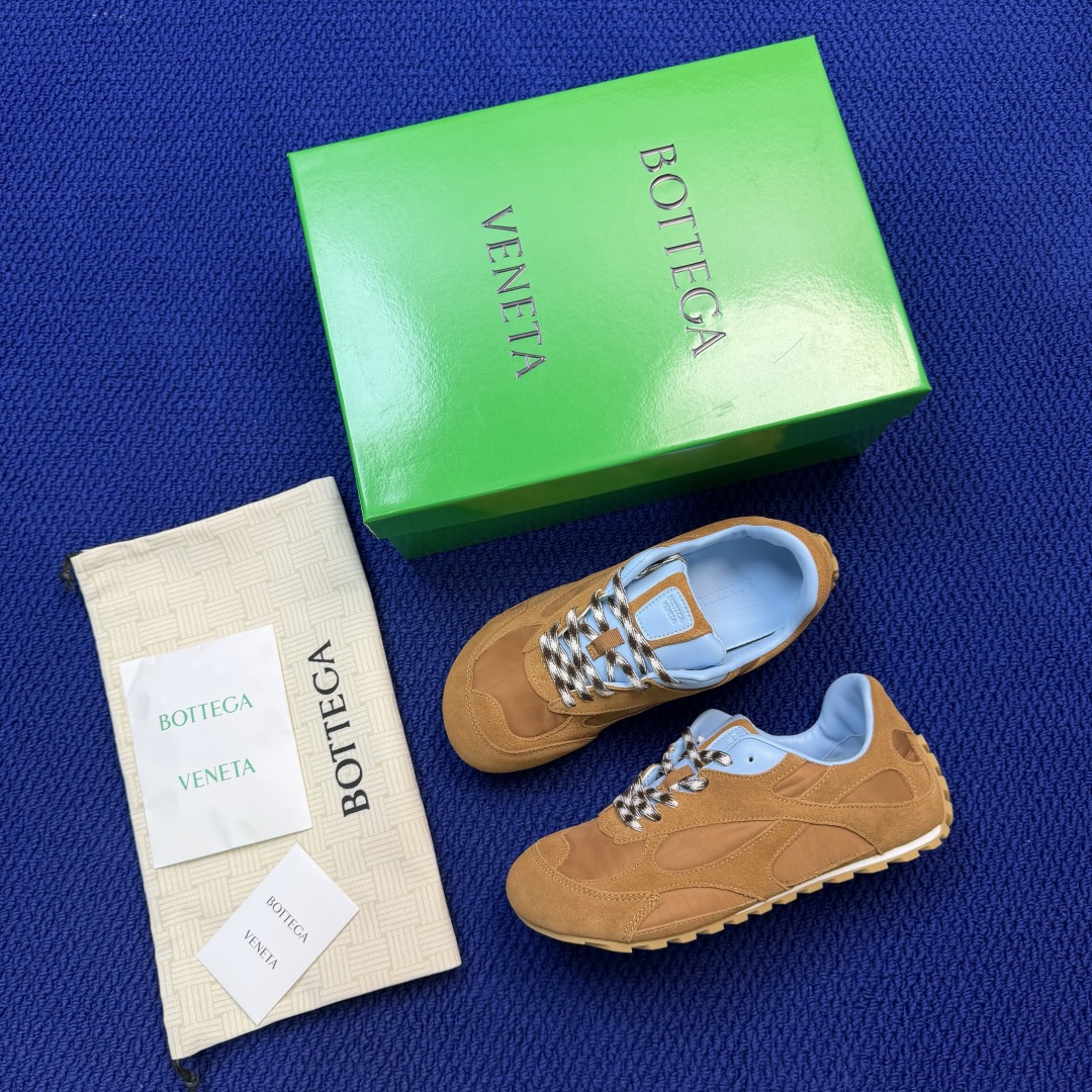 Bottega Veneta葆蝶家 Orbit 薄底德训鞋 第19色！米色光面皮革莞产纯原大厂，PT仓现
