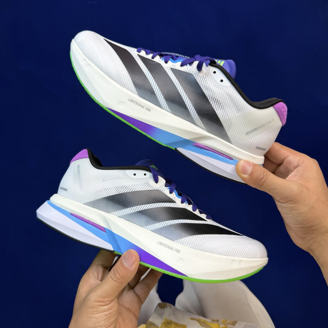 阿迪达跑鞋：波士顿13 第9色:彩色adidas Adizero Boston 13 马拉松跑步鞋货号：