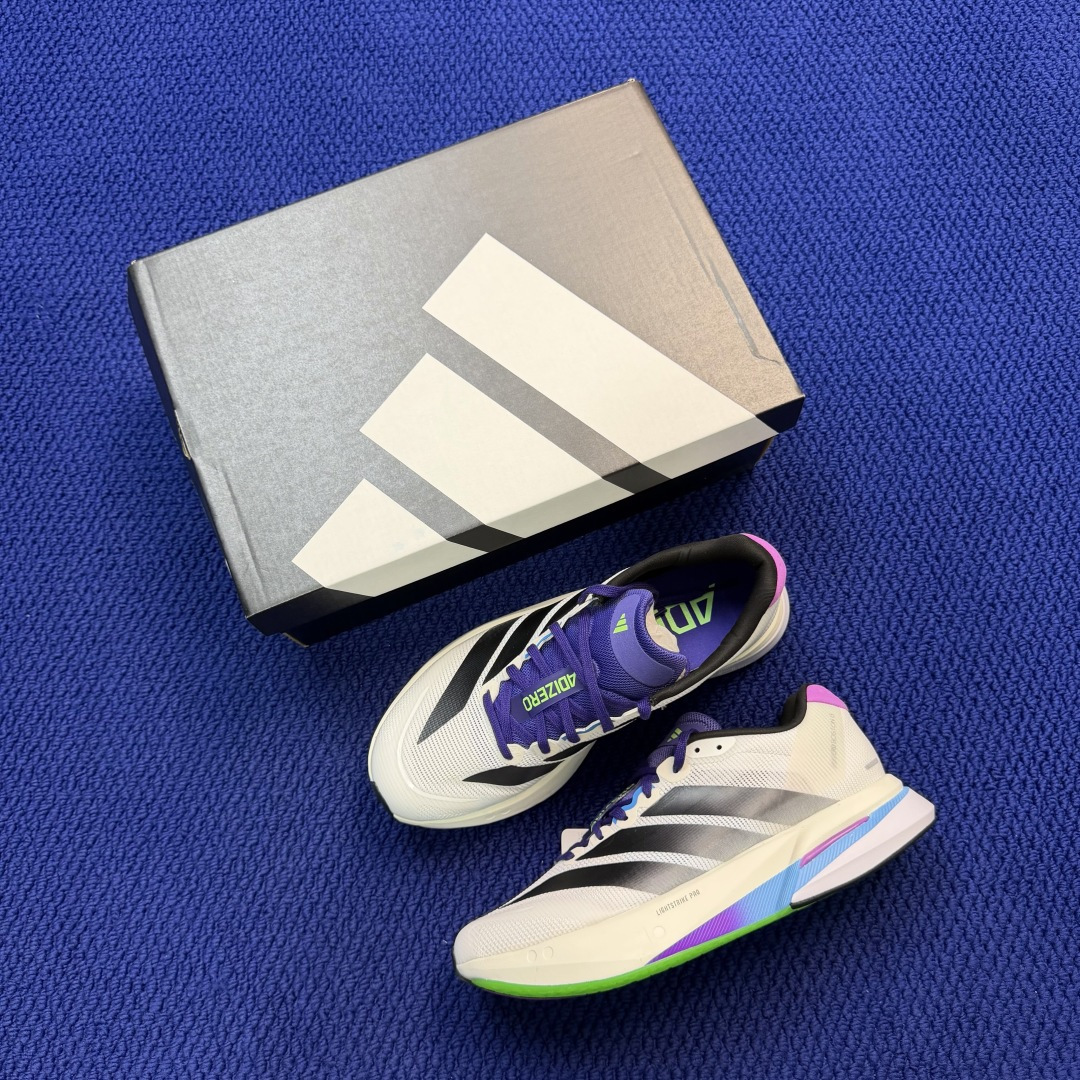 阿迪达跑鞋：波士顿13 第9色:彩色adidas Adizero Boston 13 马拉松跑步鞋货号：