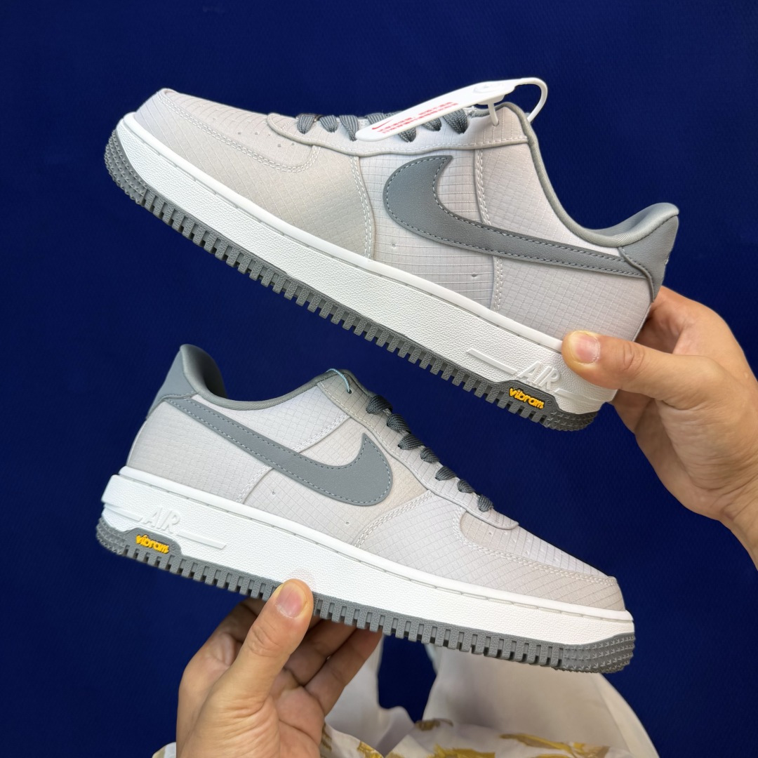 3A空军！第647色：V底GTX防水机能浅灰Nike Air Force 1 Low百分百原鞋开发！PT