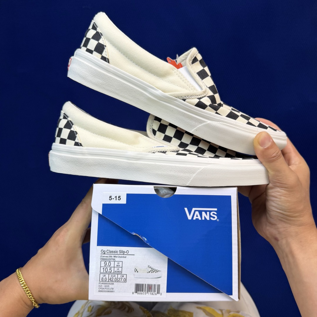 虎扑版！Vans slip-on Og Classic Lx 低帮 5-15纯原级别外贸订单！万斯经典 