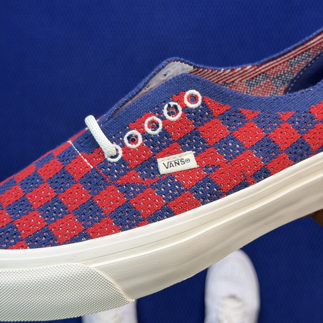虎扑版！Vans Authentic 安纳海姆 格子布红蓝 155V纯原级别外贸订单！万斯经典 硫化帆布