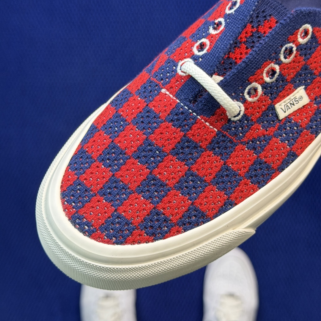 虎扑版！Vans Authentic 安纳海姆 格子布红蓝 155V纯原级别外贸订单！万斯经典 硫化帆布