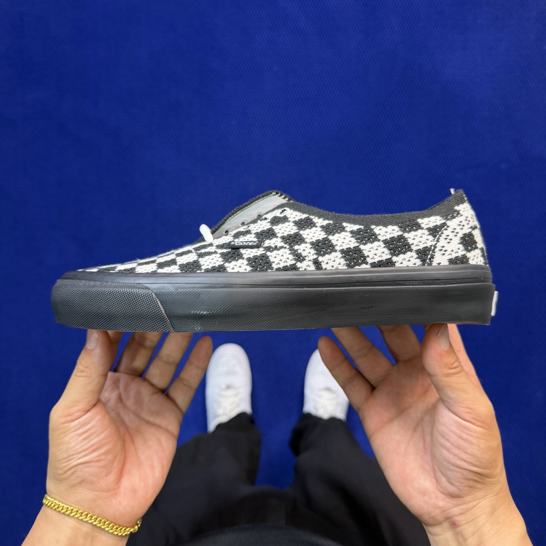虎扑版！Vans Authentic 安纳海姆 格子布黑白 154V纯原级别外贸订单！万斯经典 硫化帆布