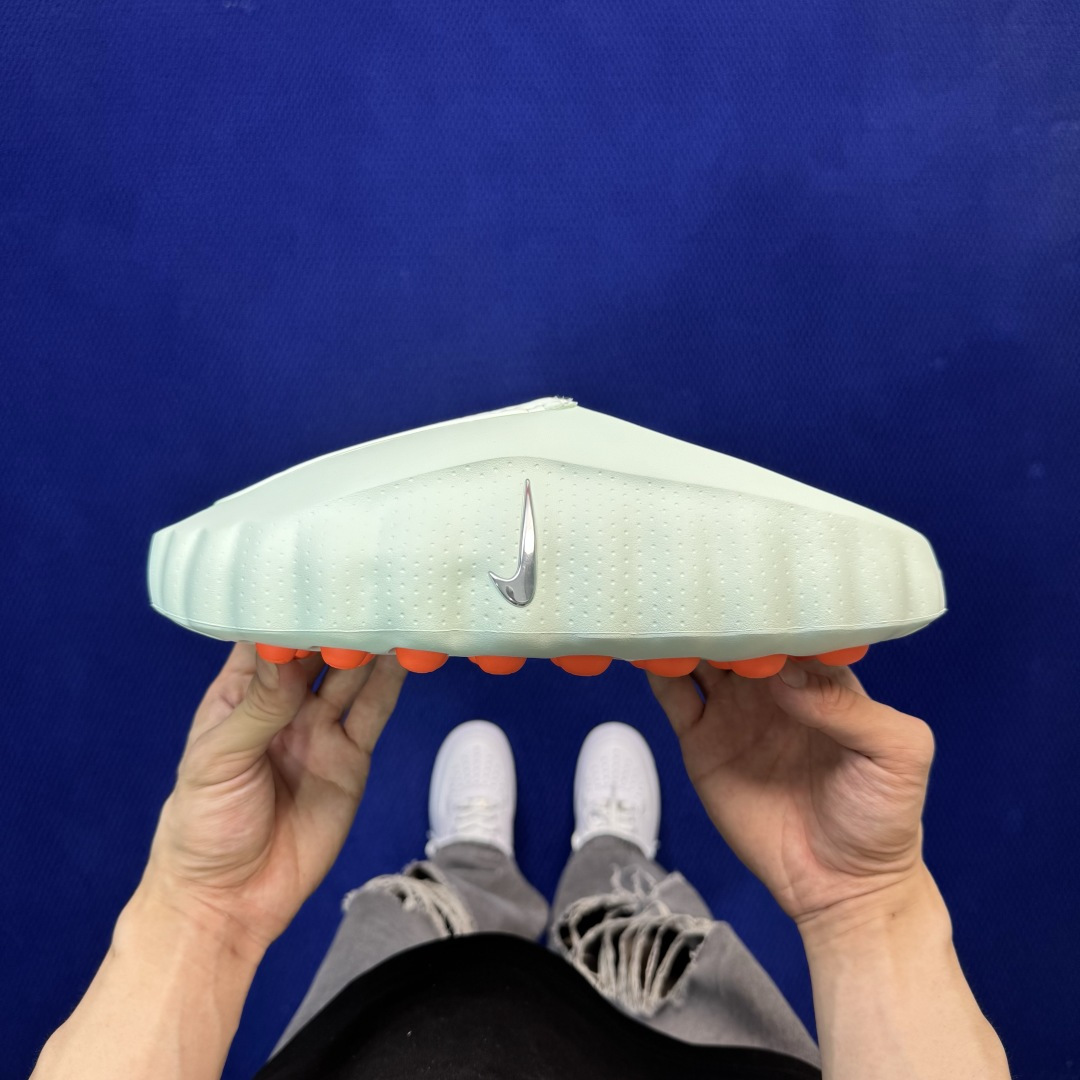 RL正确版出货‼️Nike Mind 001拖鞋 第13色:灰绿神经科学足底按摩包头拖鞋绿X可直接扫码，