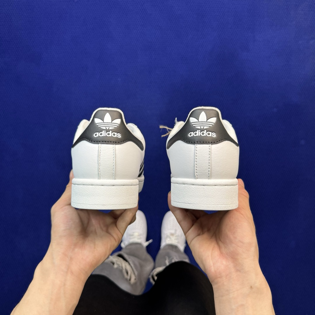 顶级全头层！经典贝壳头adlidas Superstar 白色货号：JH9976 Size：36-45带