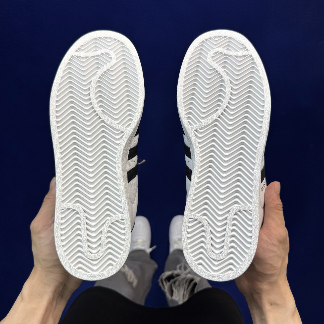 顶级全头层！经典贝壳头adlidas Superstar 白色货号：JH9976 Size：36-45带