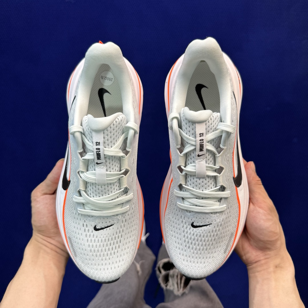 大厂纯原1:1！Nike Winflo 12 跑步鞋公司级 第2色: 白黑橙货号：HV9272-107 