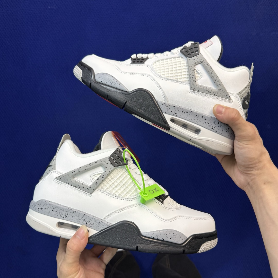 顶级性价比 aj4系列 第19色:灰水泥全头层纯原大厂品质！货号：FV5029-100 尺码40-47.