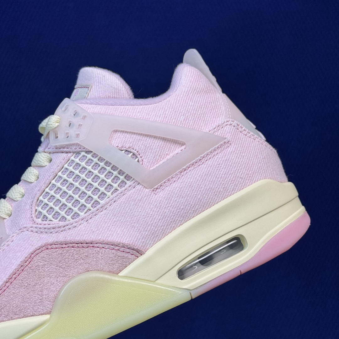 顶级性价比 aj4系列 第20色:丹宁牛仔粉色全头层纯原大厂品质！货号：IB6716-600 尺码40-