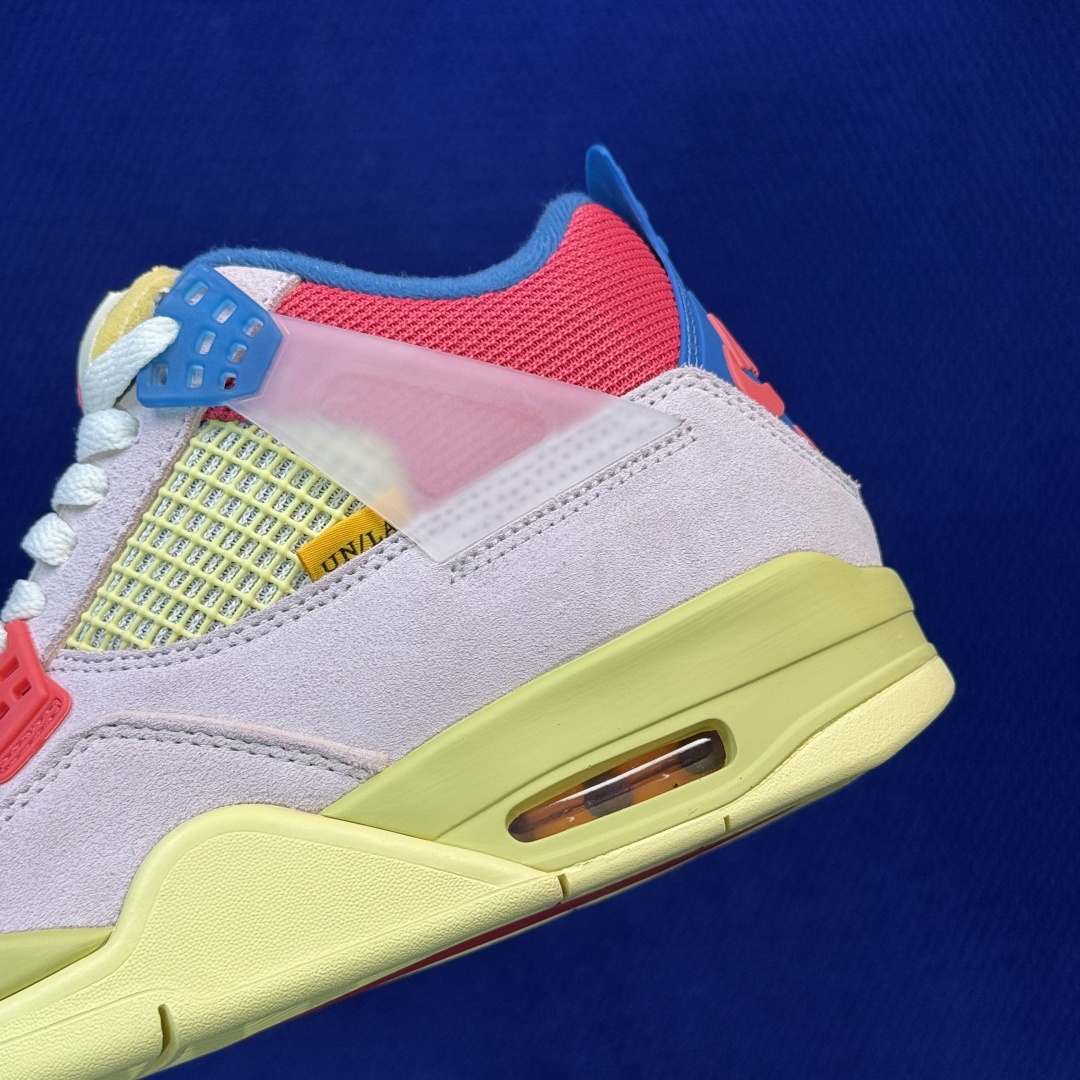 顶级性价比 aj4系列 第21色:Union联名米粉色全头层纯原大厂品质！货号：DC9533-800 尺