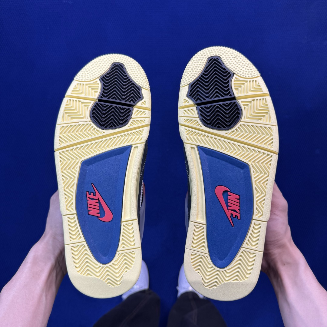 顶级性价比 aj4系列 第22色:Union联名黑蓝全头层纯原大厂品质！货号：DC9533-001 尺码
