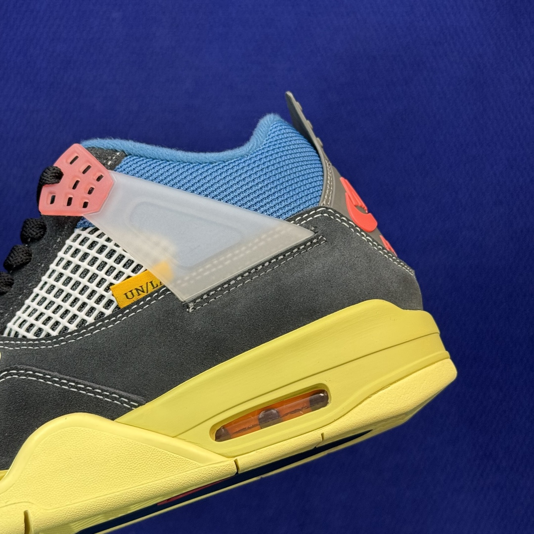 顶级性价比 aj4系列 第22色:Union联名黑蓝全头层纯原大厂品质！货号：DC9533-001 尺码