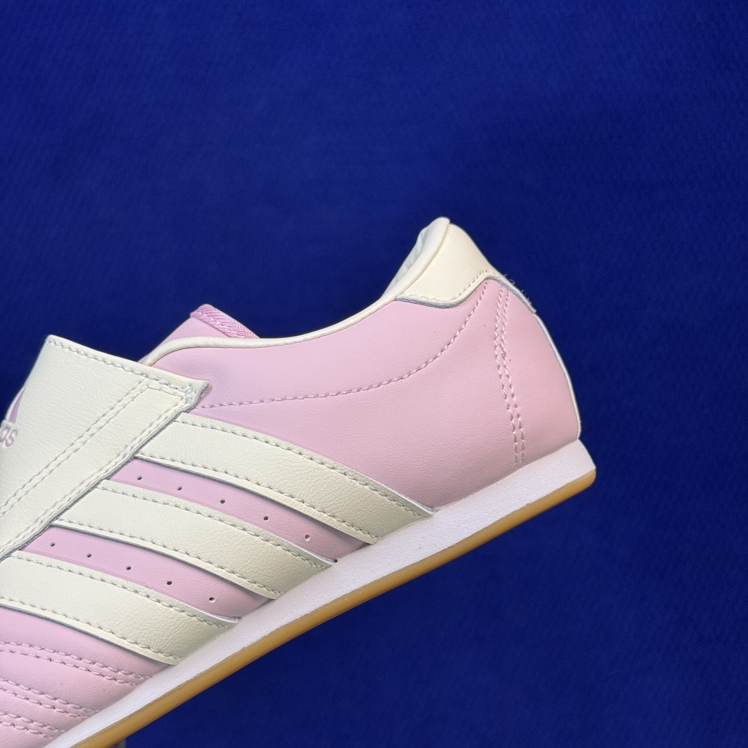 adidas originals Taekwondo 跆拳道训练鞋货号：JR3955 全包鞋舌粉米色尺码