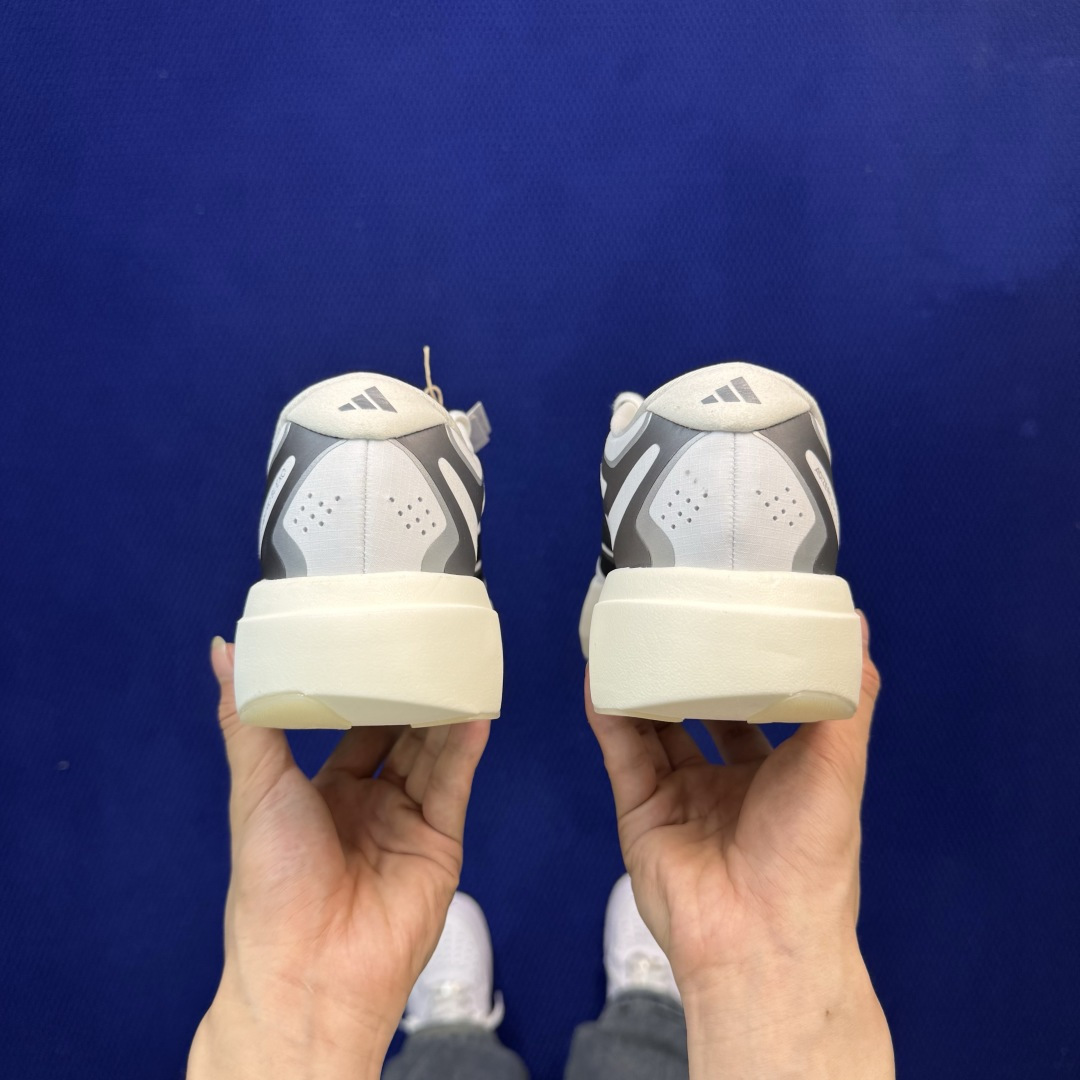新版 AD Adizero Evo SL 阿迪达斯马拉松跑步鞋轻量Q弹缓震跑鞋新体验！第40色:白黑货号