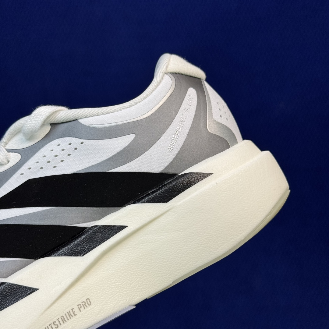 新版 AD Adizero Evo SL 阿迪达斯马拉松跑步鞋轻量Q弹缓震跑鞋新体验！第40色:白黑货号