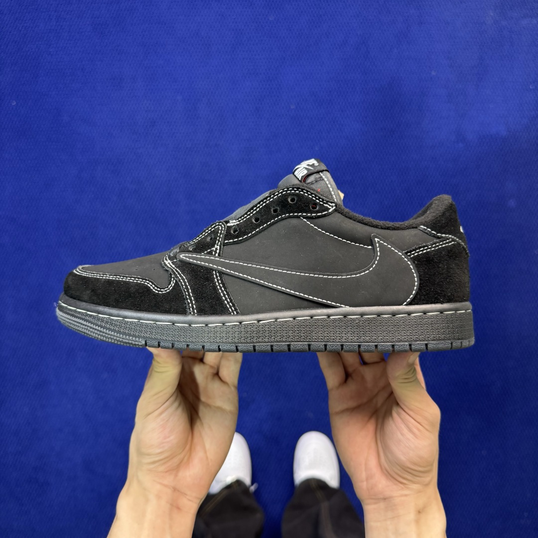 Travis Scott x Air Jordan Low 倒钩4.0黑武士完美品质出货 进口头层皮料 