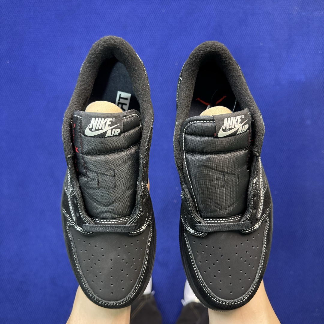 Travis Scott x Air Jordan Low 倒钩4.0黑武士完美品质出货 进口头层皮料 