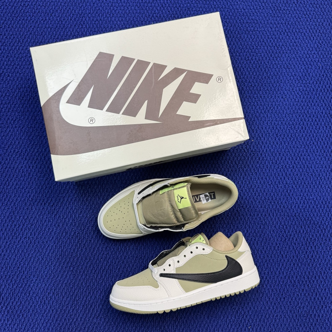 Travis Scott x Air Jordan Low Golf 倒钩6.0高尔夫棕白绿完美品质出货
