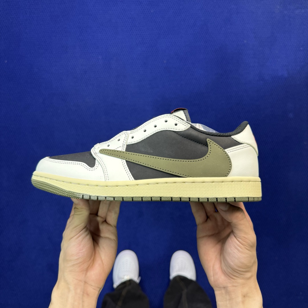 Travis Scott x Air Jordan Low 倒钩5.0 黑绿橄榄🫒完美品质出货 进口头层