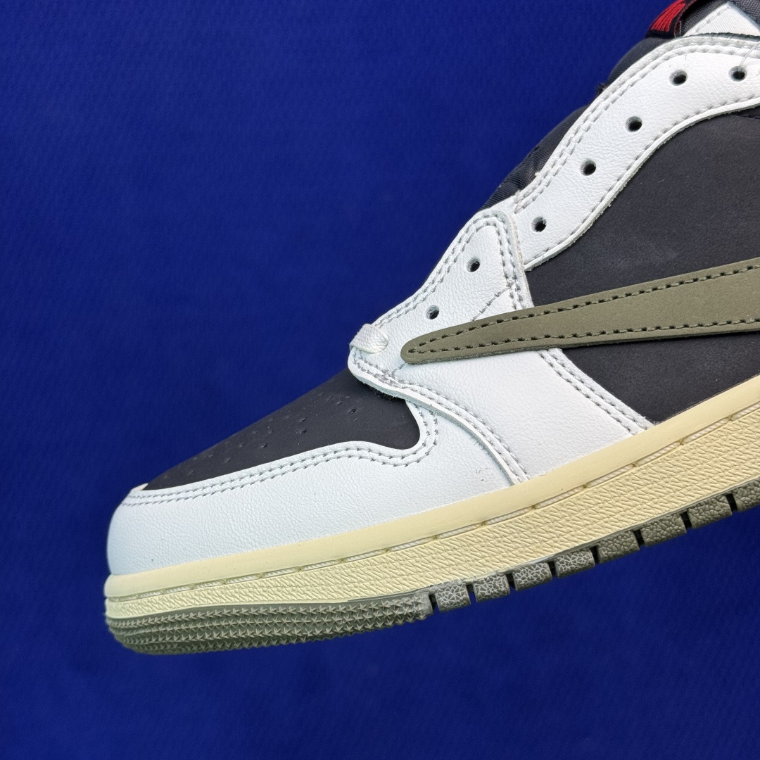 Travis Scott x Air Jordan Low 倒钩5.0 黑绿橄榄🫒完美品质出货 进口头层
