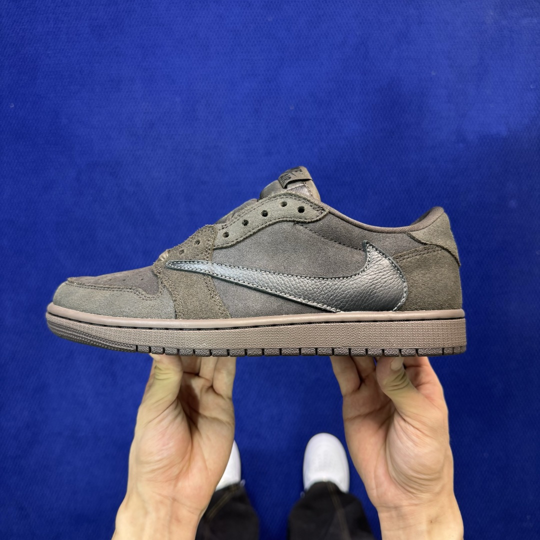 Travis Scott x Air Jordan Low 倒钩9.0丝绒摩卡完美品质出货 进口头层皮料