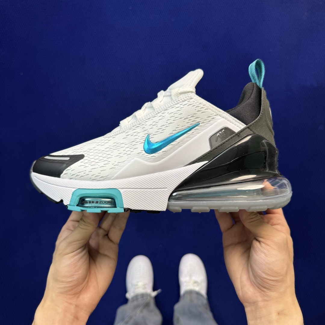 C版 Nike Air Max 270 PRM 最强品质第2色:白黑绿最强版本出货，又一行业标杆之作！ 