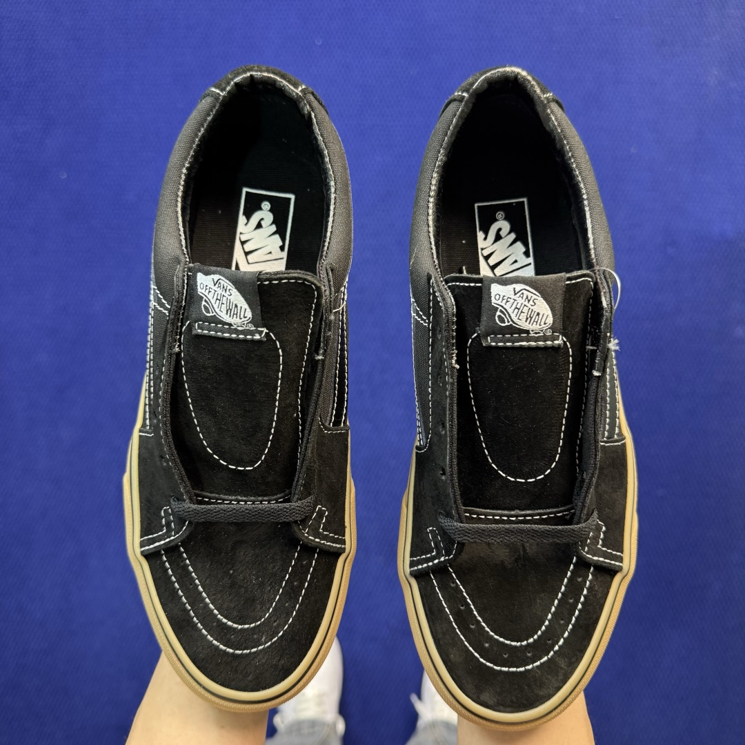 虎扑版！Vans Sk8-Low 低帮 K18V纯原级别外贸订单！万斯经典 硫化帆布板鞋正品海鸥线 鞋头