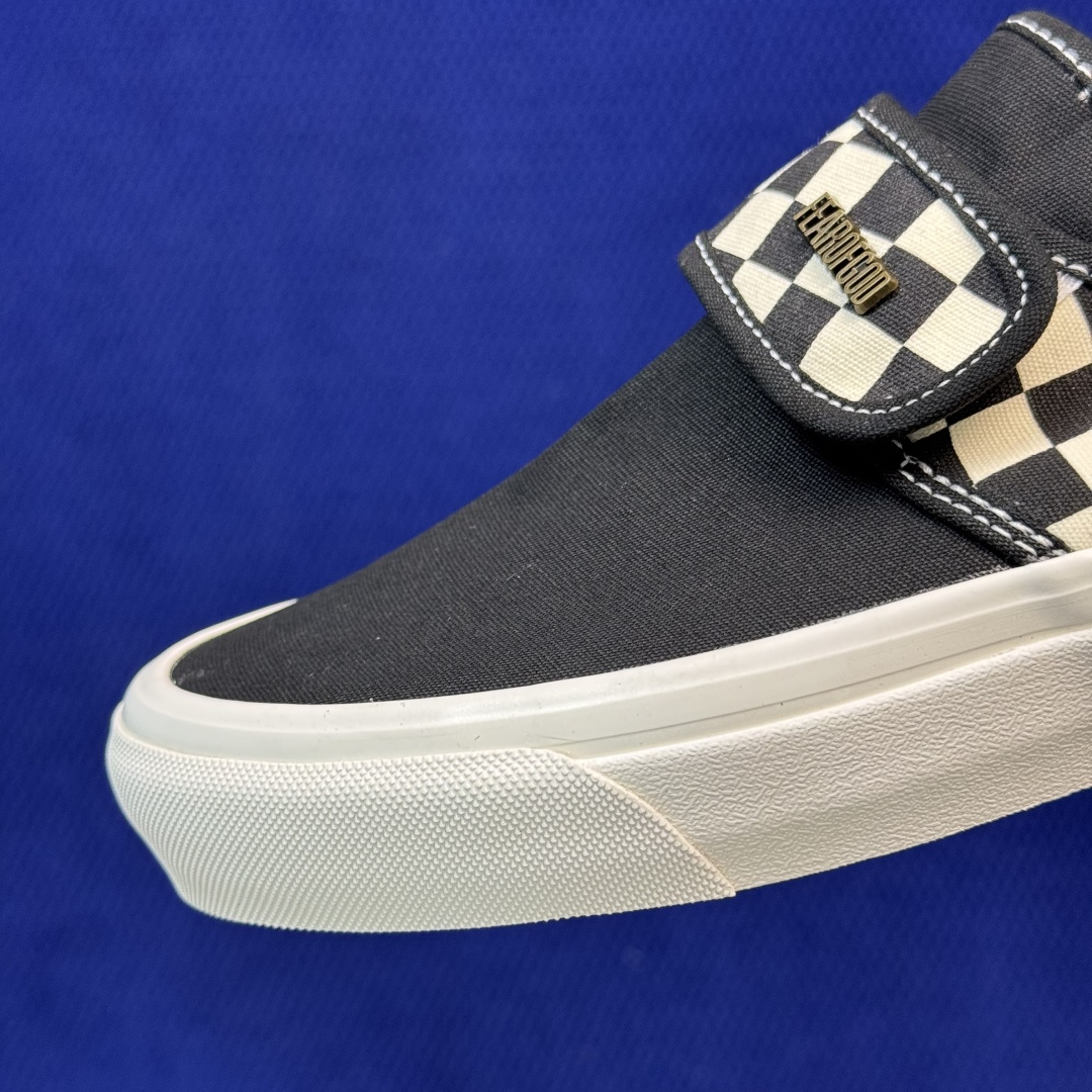 虎扑版！Vans Slip-On 绑带低帮 158V纯原级别外贸订单！万斯经典 硫化帆布板鞋正品海鸥线 