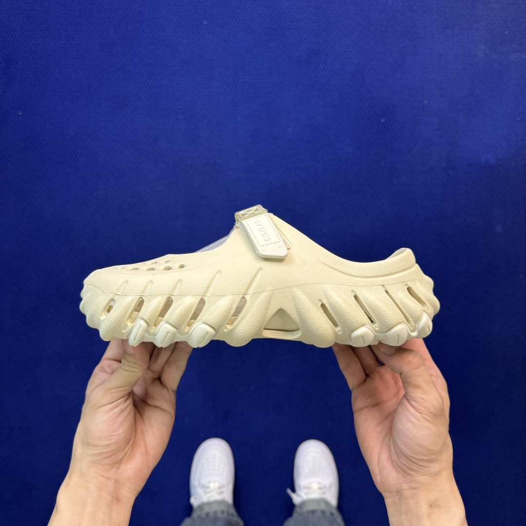 Crocs卡骆驰 洞洞鞋 魔术贴波纹3色！骨白原厂数据复模，双层注塑尺码：M3-M7 / 34-40M3