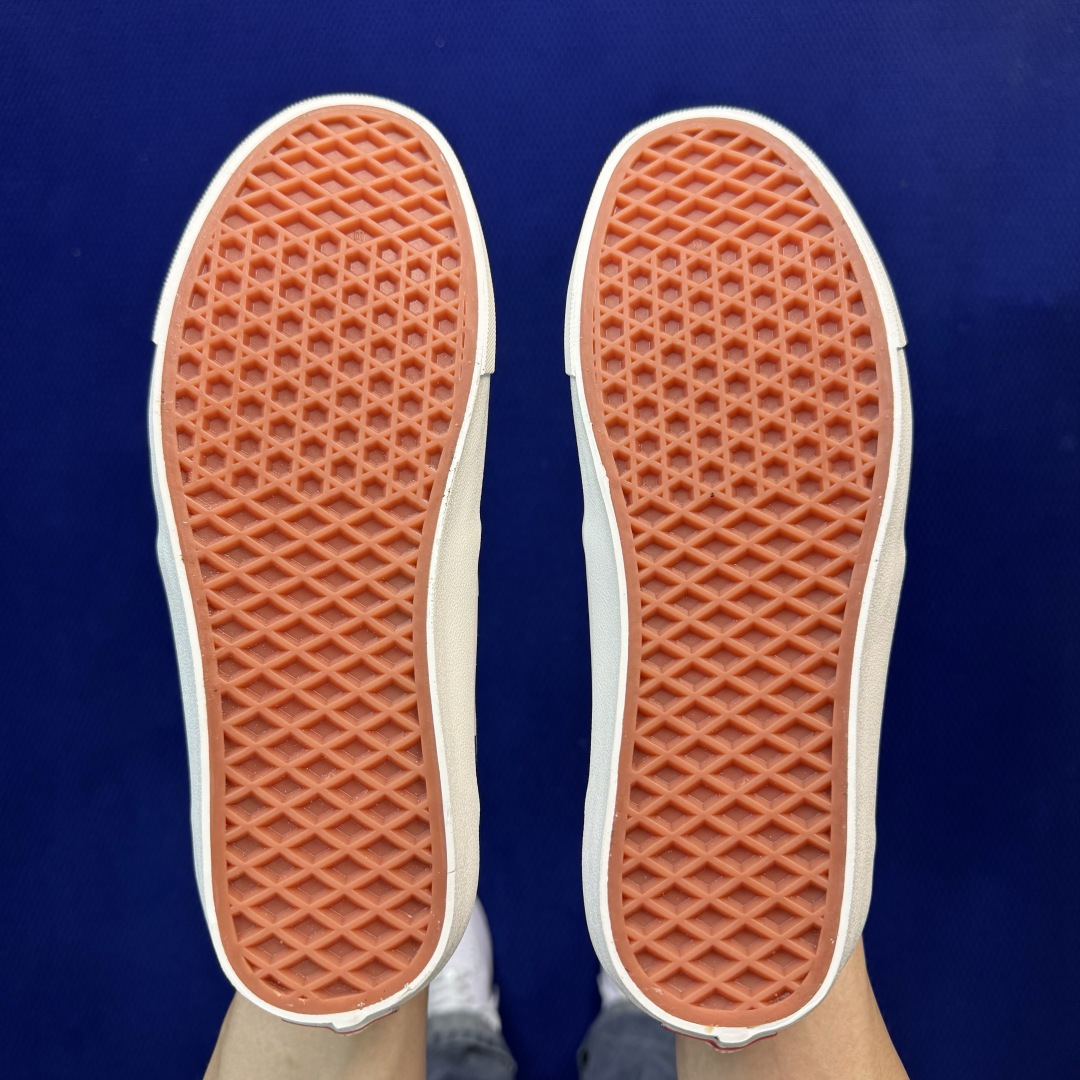 虎扑版！Vans Slip-On 绑带低帮 158V纯原级别外贸订单！万斯经典 硫化帆布板鞋正品海鸥线 