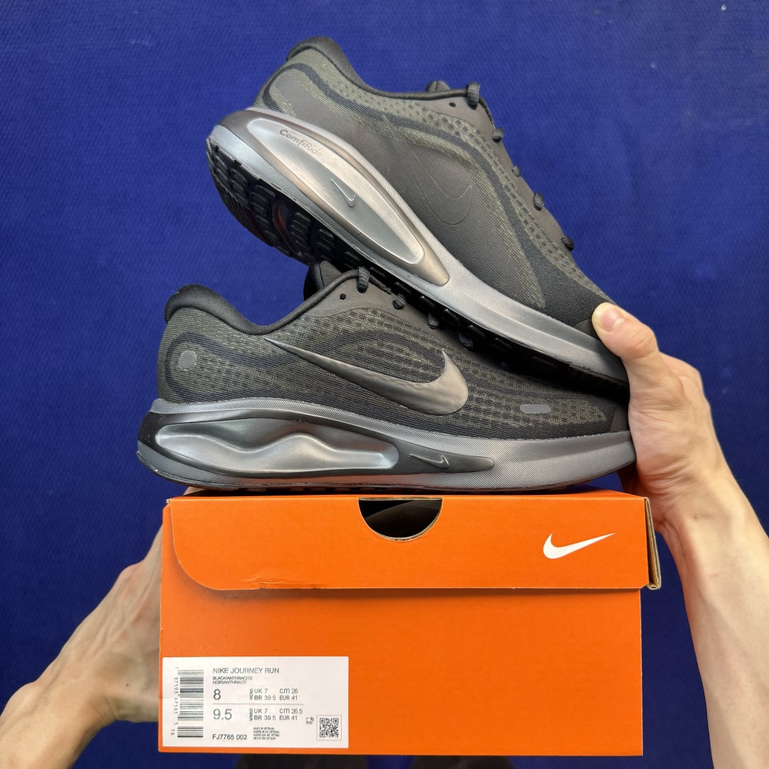 Nike Journey Run 休闲跑步鞋 第9色:全黑武士 货号：男鞋FJ7765-002 尺码：39-45带半码
