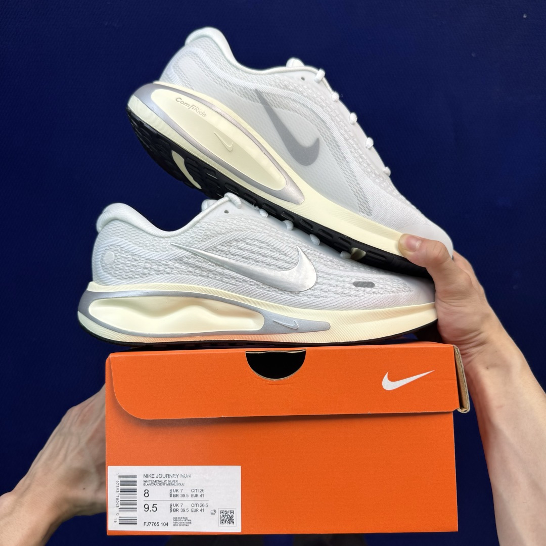 Nike Journey Run 休闲跑步鞋第3色:白灰色货号：男女鞋FJ7765-104尺码：36-4