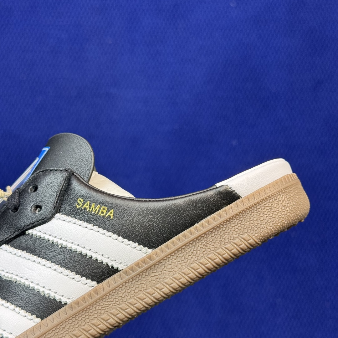 桑巴德训拖鞋一脚蹬 正确版出货！adidas originals Samba OG MULE 包头拖鞋货