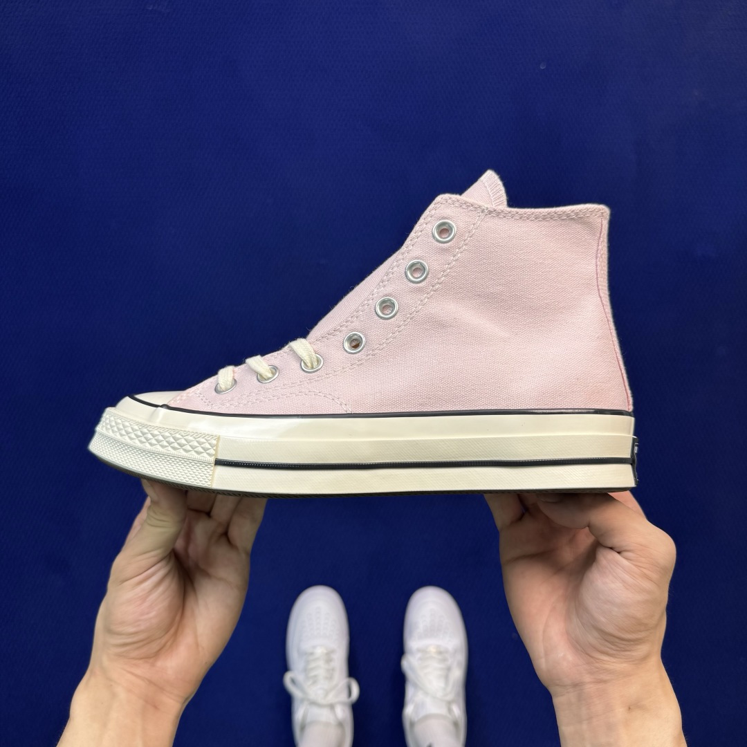 升级改良小头款 Converse Chuck 1970s 樱花粉🌸高帮帆布鞋鞋头弧度调试完美 流畅一体 